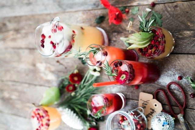 Colorful celebration drinks for anniversary party