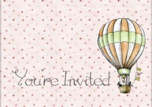 Invitation card for a birthday celebration party